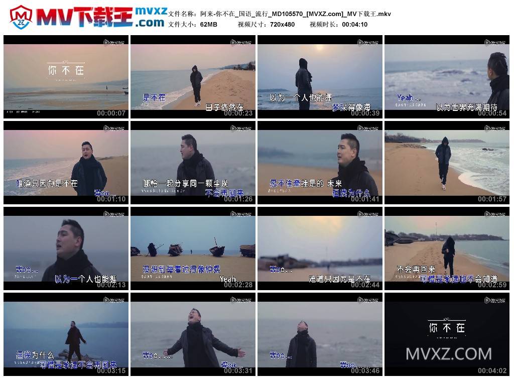 阿来-你不在_国语_流行_MD105570